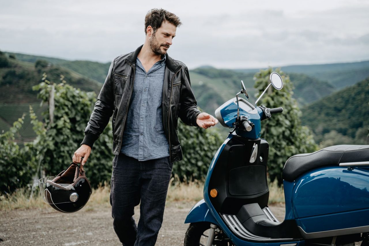 Ausflug mit Kumpan in den Weinbergen